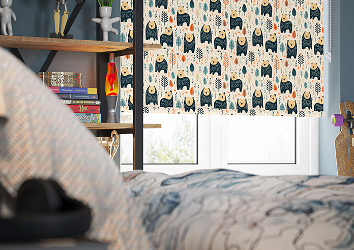 Bear Necessities, Spruce - Roller Blind - Image 5